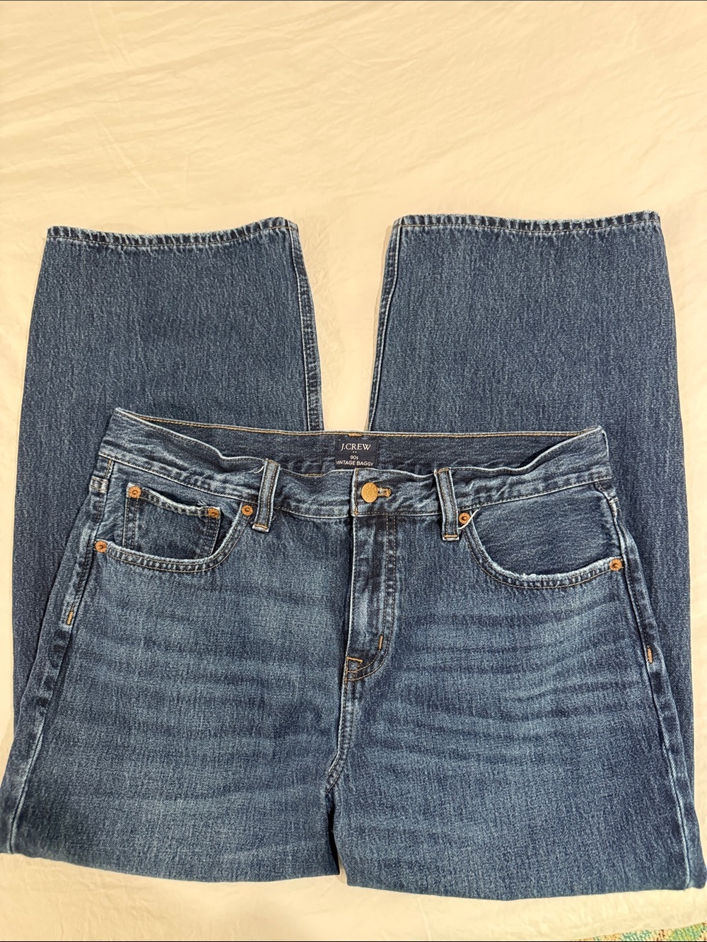 J. Crew Mid-Blue 90’s Baggy Jeans Petite